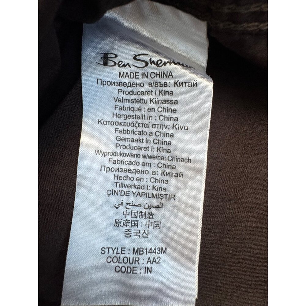 Ben Sherman Mens S Brown Long Sleeve Pearl Snap Shirt Western Cowboy *Read - Picture 11 of 15
